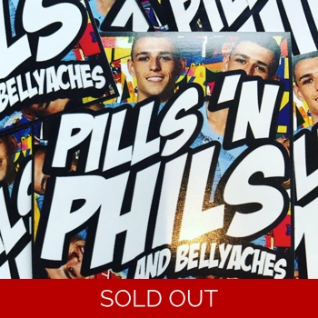 100 X Pill N Phils 7cm x 7cm Stickers